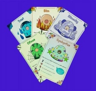 Cardiau Fflach Mewn Glôb