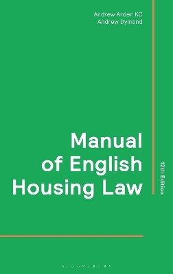 Manual of English Housing Law