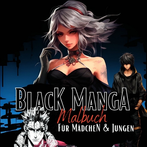 Manga Nation / Black Manga Malbuch. - Lucy&acute;s Manga Malb&uuml;cher