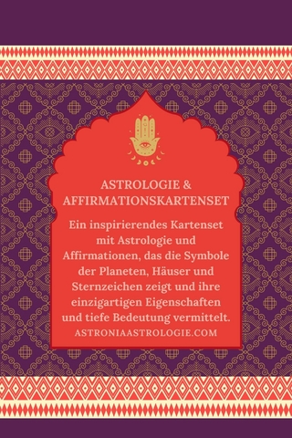 Astronia Astrologie Karten-Set / ASTRONIA ASTROLOGIE & AFFIRMATION KARTEN-SET