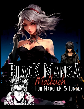 Black Manga Malbuch.