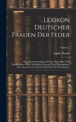 Lexikon Deutscher Frauen Der Feder
