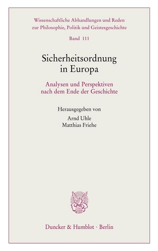 Sicherheitsordnung in Europa.