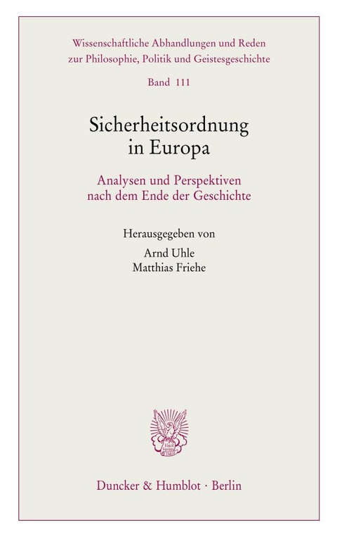 Sicherheitsordnung in Europa. - 
