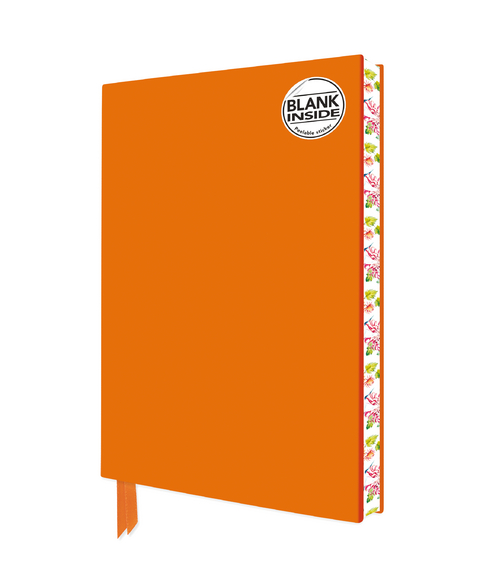 Orange Blank Artisan Notebook (Flame Tree Journals) - 