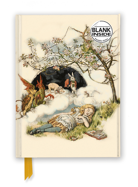 British Library: Alice Asleep, from Alice's Adventures in Wonderland (Foiled Blank Journal) - 