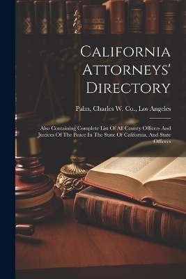 California Attorneys' Directory