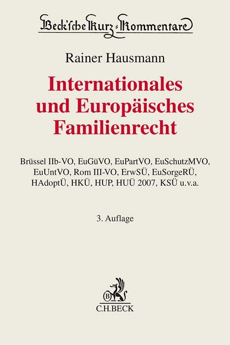 Internationales und Europ&auml;isches Familienrecht - Rainer Hausmann