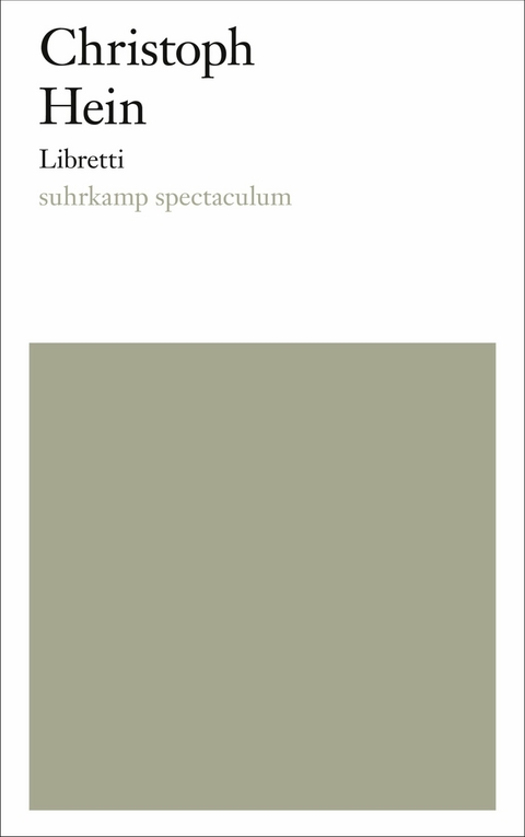 Libretti - Christoph Hein