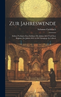 Zur Jahreswende - Salomon Carlebach