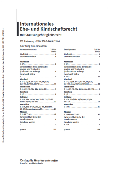Internationales Ehe- und Kindschaftsrecht mit Staatsangeh&ouml;rigkeitsrecht - 