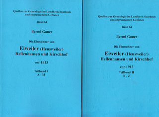 Die Einwohner von Eiweiler (Heusweiler), Hellenhausen und Kirschhof