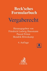 Beck'sches Formularbuch Vergaberecht - 