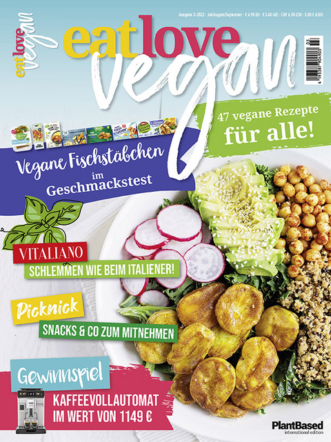 Eat Love Vegan 03 Juli/August/September: Das Magazin - 47 vegane Rezepte f&uuml;r alle! -  HEEL Verlag