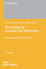 Beschäftigung ausländischer Mitarbeiter - Petra Timmermann, Julia Uznanski, Gunther Mävers