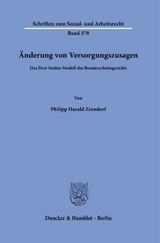 &Auml;nderung von Versorgungszusagen. - Philipp Harald Zinndorf