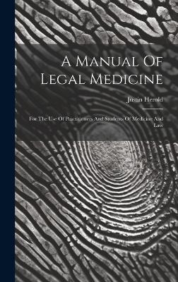 A Manual Of Legal Medicine