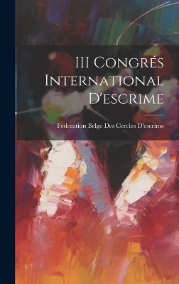 III Congrés International D'escrime - 