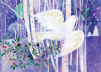 Watercolor Dove Deluxe Boxed Holiday Cards (20 Cards, 21 Self-Sealing Envelopes) - 