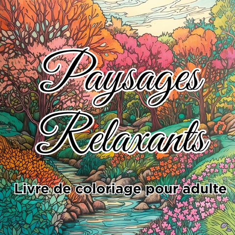 Livre de coloriage paysages relaxants - Zen Color