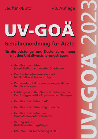 UV-GOÄ Gebührenordnung für Ärzte