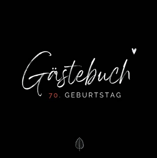 70. Geburtstag- Premium Gästebuch Blanko