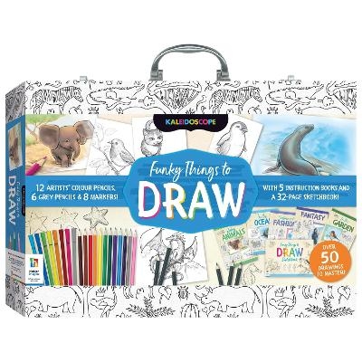 Kaleidoscope Funky Things to Draw Carry Case - Hinkler Pty Ltd