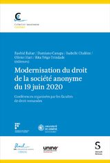 Modernisation du droit de la soci&eacute;t&eacute; anonyme du 19 juin 2020 - 