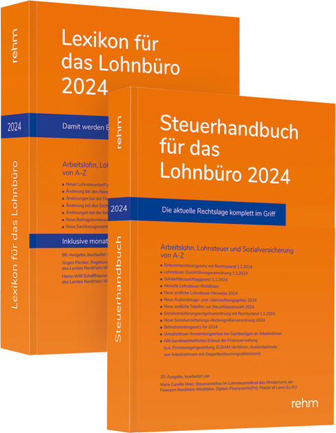 Buchpaket Lexikon f&uuml;r das Lohnb&uuml;ro und Steuerhandbuch 2024 - Wolfgang Sch&ouml;nfeld, J&uuml;rgen Plenker, Heinz-Willi Schaffhausen, Marie Camille Camille Meer
