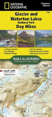 Glacier and Waterton Lakes National Parks Day Hikes Map