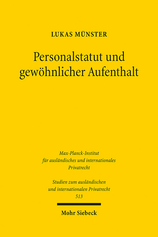 Personalstatut und gewöhnlicher Aufenthalt