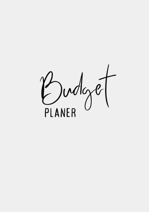 Budget Planer Wei&szlig; Minimalistisch - Carmen Teresa Meck