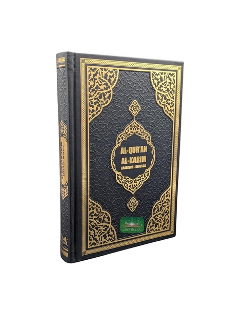 Der edle Koran, Quran - Arabisch-Deutsch, Frank Bubenheim, Schwarz - Gold, Hochwertig
