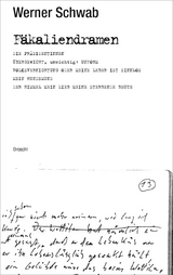 F&auml;kaliendramen - Werner Schwab