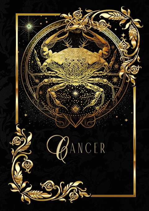 Astrologie Notizb&uuml;cher / Zodiac Cancer Notebook - Chris Bee ArtDesign