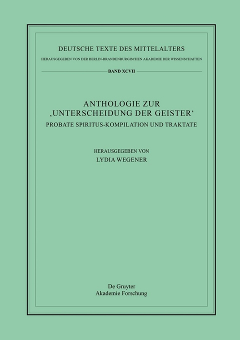 Anthologie zur &sbquo;Unterscheidung der Geister&lsquo; - 