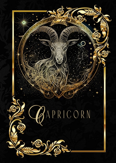 Astrologie Notizb&uuml;cher / Zodiac Capricorn Notebook - Chris Bee ArtDesign
