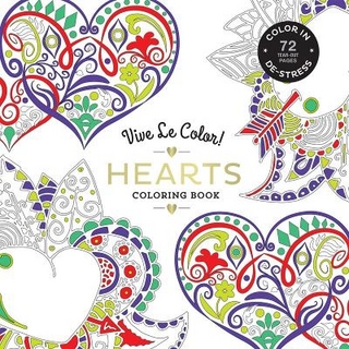 Vive Le Color! Hearts (Adult Coloring Book)