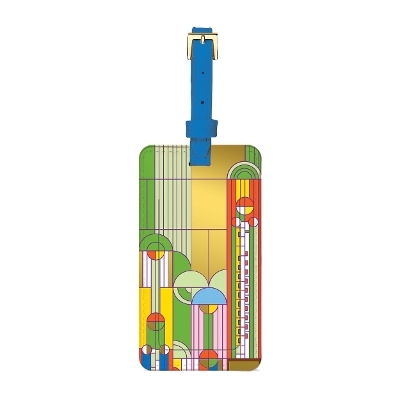 Frank Lloyd Wright Saguaro Forms & Cactus Flowers Luggage Tag - Sarah McMenemy