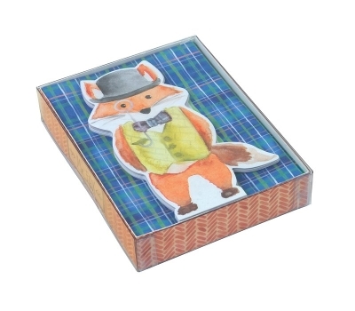 Mr. Fox Die Cut Notecards -  Galison