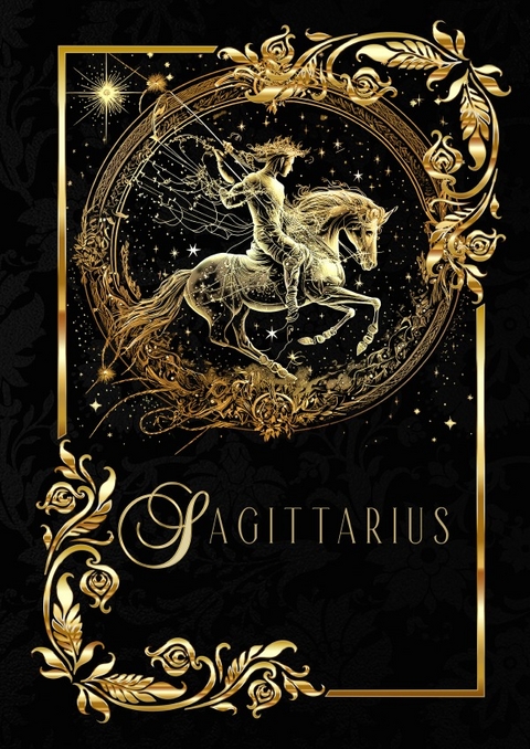 Astrologie Notizb&uuml;cher / Zodiac Sagittarius Notebook - Chris Bee ArtDesign