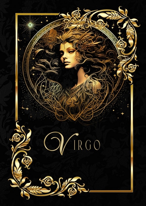 Astrologie Notizb&uuml;cher / Zodiac Virgo Notebook - Chris Bee ArtDesign