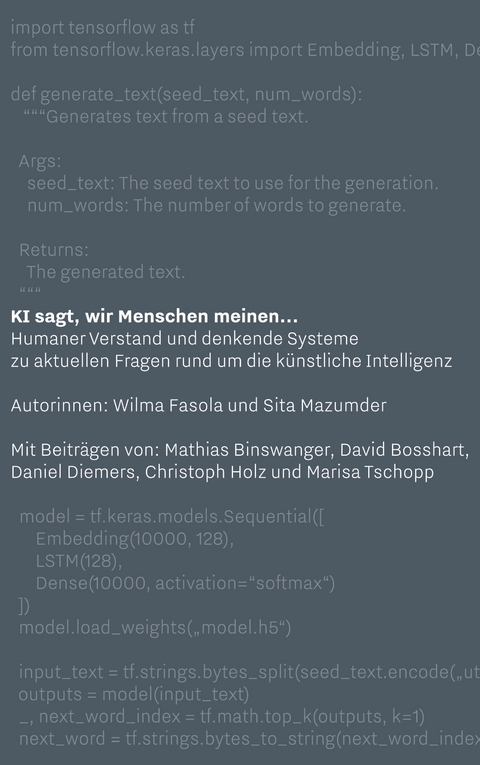 KI sagt, wir Menschen meinen... - Sita Mazumder, Wilma Fasola