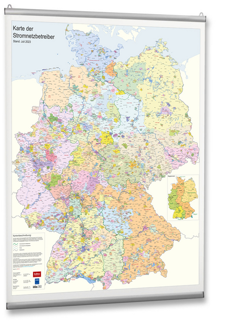Karte der Stromnetzbetreiber 2023