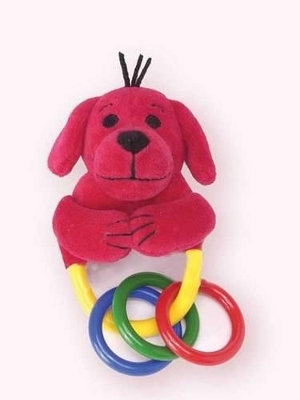 Clifford the Small Red Puppy Ring Rattle (Pack of 12) - Inc. Scholastic