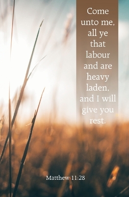 I Will Give You Rest Bulletin (Pkg 100) Funeral