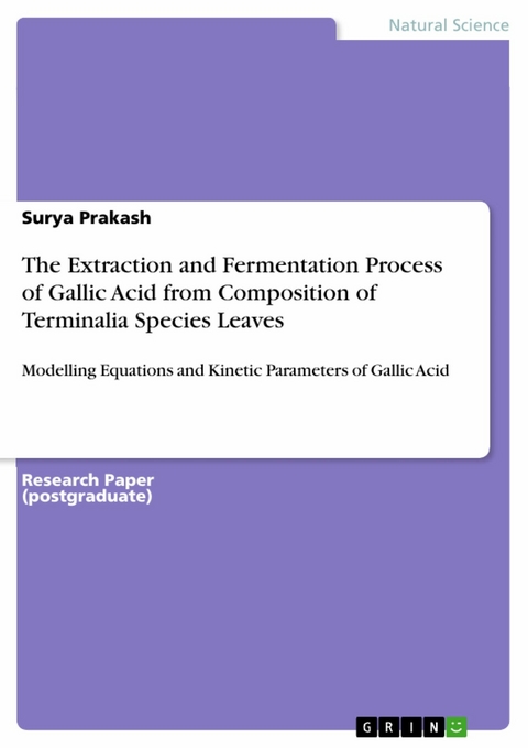 The Extraction and Fermentation Process of Gallic Acid from Composition of Terminalia Species Leaves -  Surya Prakash