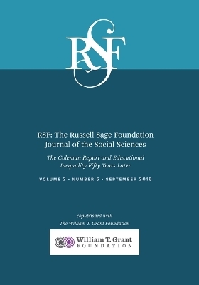 Rsf: The Russell Sage Foundation Journal of the Social Sciences