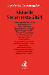 Aktuelle Steuertexte 2024 - 