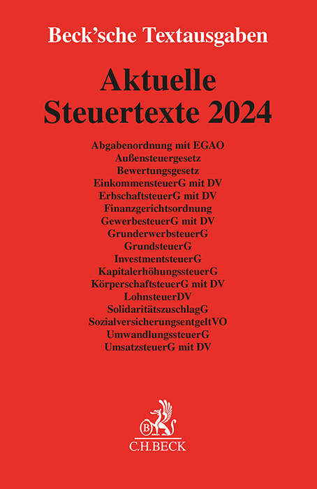 Aktuelle Steuertexte 2024 - 